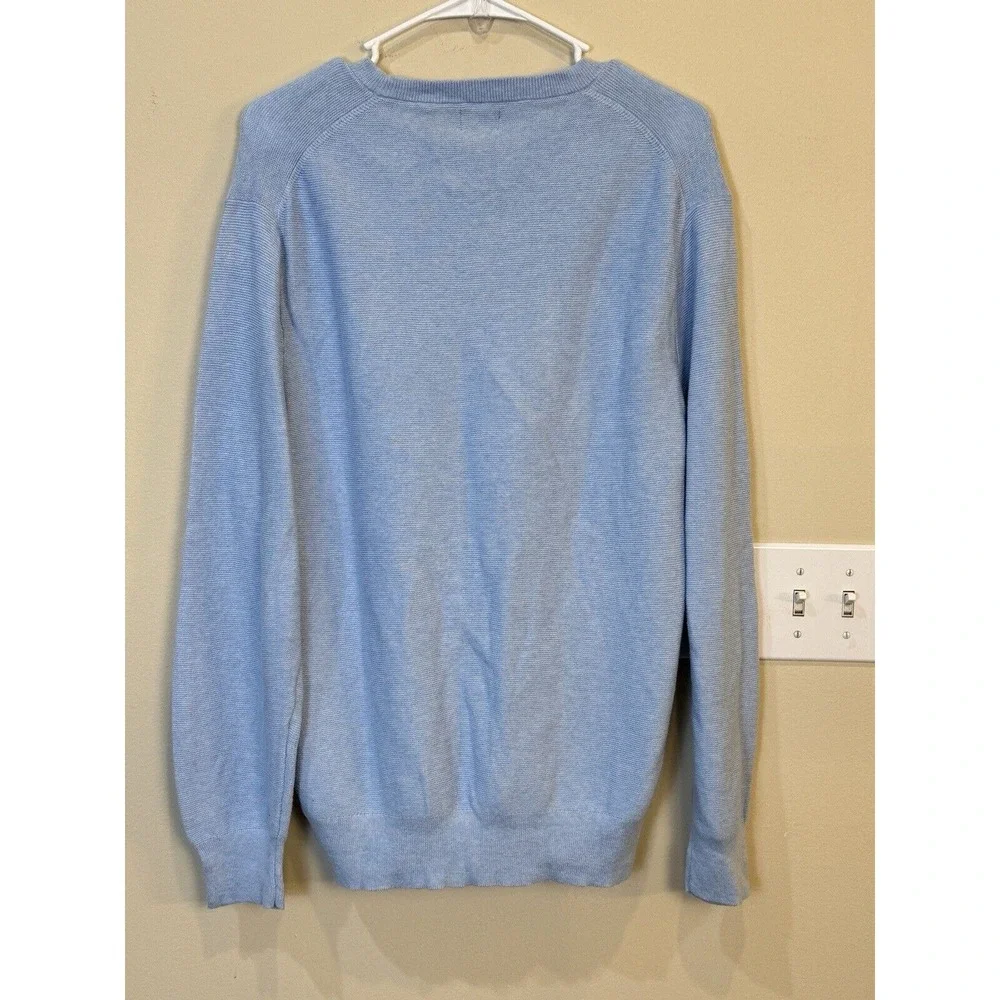JCREW sweater light blue Size‎  Medium cotton Crew neck Texture
